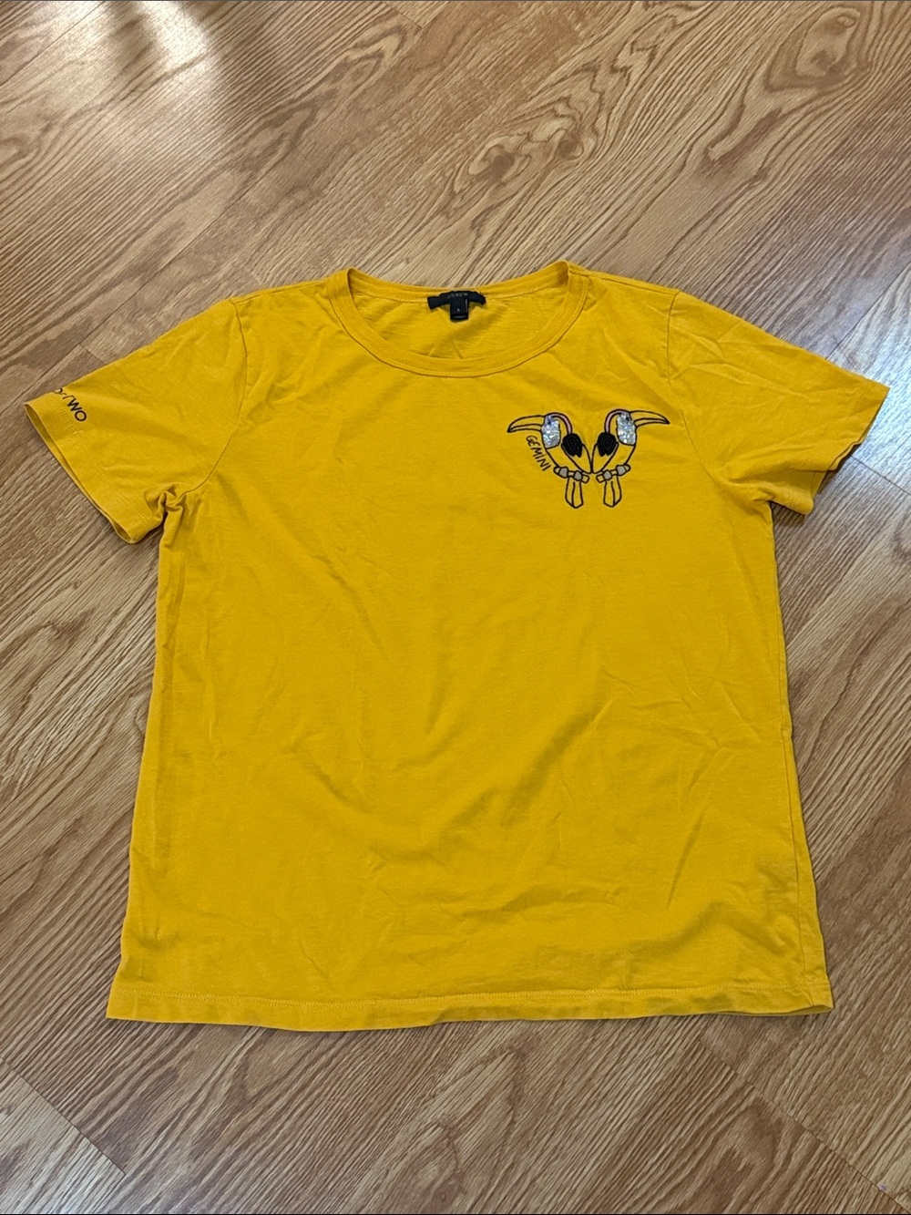 J. Crew Yellow Toucan Gemini 100% Cotton Fall 2017 Collection